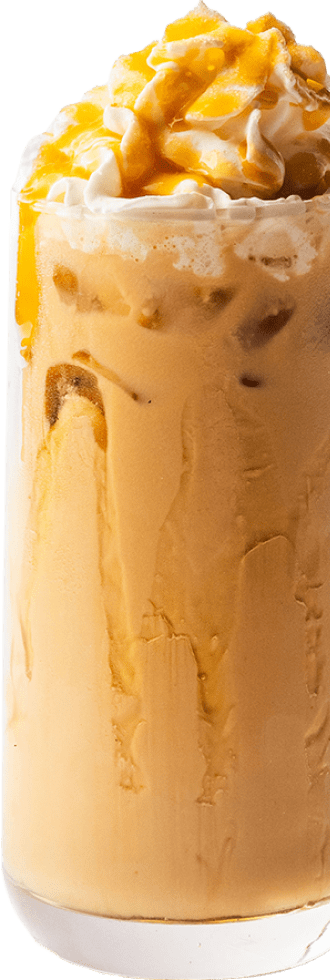 Spiced honey latte as served at Arwa Yemeni Coffee.